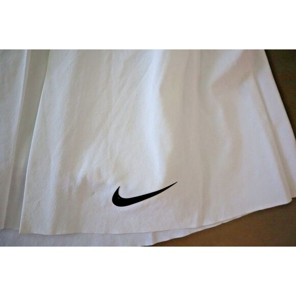 Nike DX1132-100 Women's Sz L White Dri-FIT Advantage Tennis Golf Skort - Picture 5 of 9